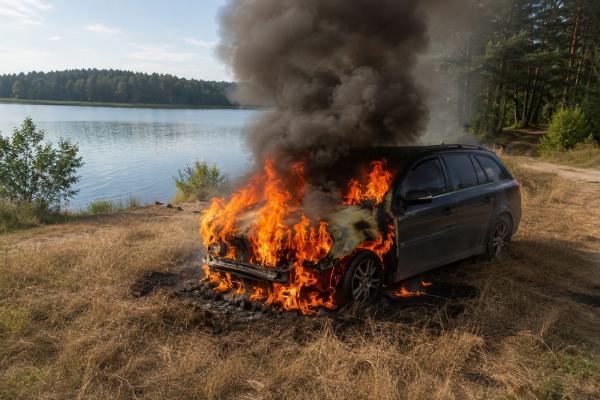 Auto degšanas riski KASKO aspektā
